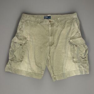 Polo Ralph Lauren 67 Chino Mens Y2K Cargo Shorts Khaki Utility Classic Size 42